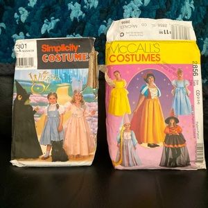 Vintage Halloween costume patterns
